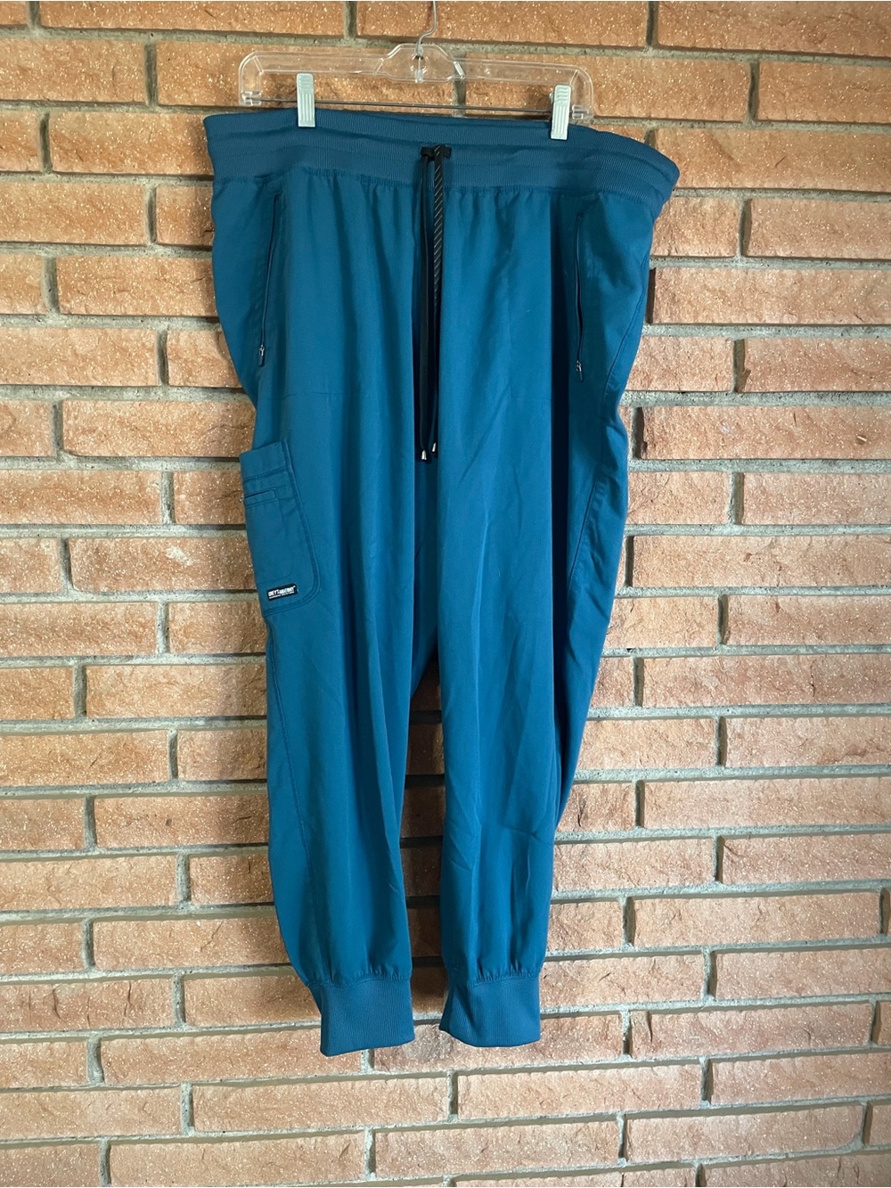 Grey's Anatomy Caribbean blue Jogger Scrub Pants with Cargo Pocket